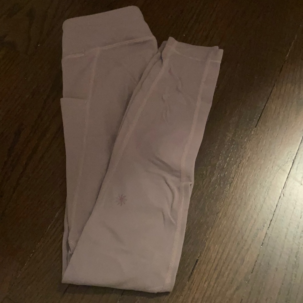 Athleta girls side pocket leggings size small 7